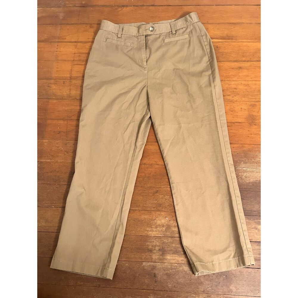 Lands End Khaki Trouser Leg Chino Pants 10P Boys/Men